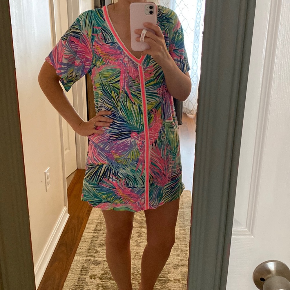 Lilly Pulitzer Multicolor Tropical Swim Coverup
